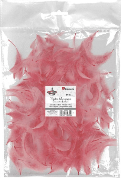 Aksesor për shkollë Titanum Down Feathers, 16g, rozë