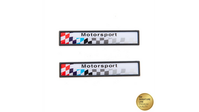 Stiker automobilistik Motorsport AM Signature, metal, shumëngjyrësh