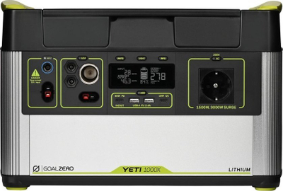 Stacion energjie portabël Goal Zero Yeti 1000X, 1500W, bateri litium, gri me të zezë