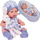 Kukull bebe ZA5007 Newborn, 32cm, me lepur pelushi, gri