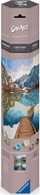 Set pikture me numra Ravensburger CreArt Lake View, kanavacë 30x40cm, nga 12 vjeç, shumëngjyrësh