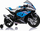 Motocikletë elektrike për kalamaj BMW HP4, 12V, rrota EVA, blu