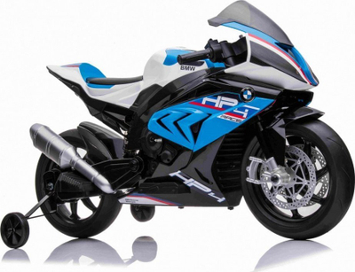 Motocikletë elektrike për kalamaj BMW HP4, 12V, rrota EVA, blu