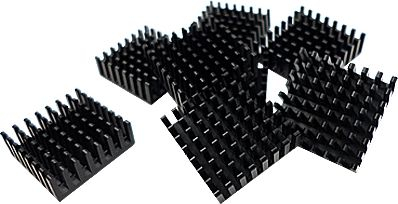 Set disipatorësh Qnap HS-M2SSD-01, 8 copë 14x14 mm, me ngjitje vetëngjitëse, ngjyrë e zezë