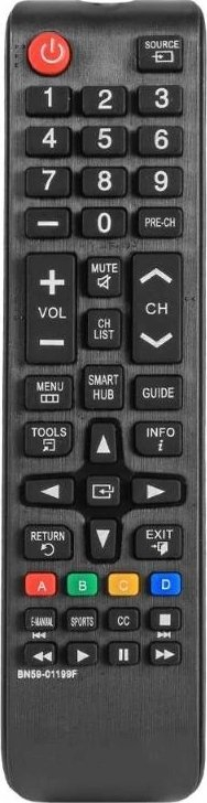 Pilot TV Samsung BN59-01199F, për LCD LED Smart TV, i zi