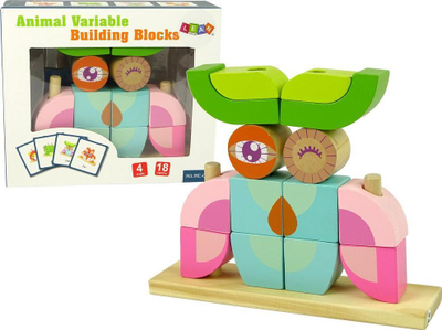 Puzzle druri Lean Sport Owl, blloqe 3D hapësinore, shumëngjyrëshe