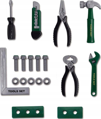 Set lodrash vegla pune TRIFOX Tools Set, 19 pjesë, plastike, shumëngjyrëshe