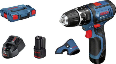 Stërvitëse goditëse pa kabllo Bosch Professional GSB 12V 2 Speed, 12V, me bateri dhe karikues, blu e zezë