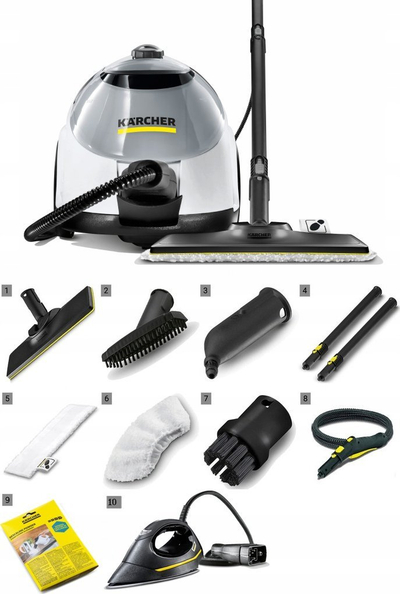 Парочистач Kärcher SC 5 EasyFix Iron, 4.2 bar, 2 kW, бела и црна