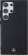 Kapak telefoni Mercedes Benz Leather Fluted Star, për Galaxy S24 Ultra, lëkurë, i zi