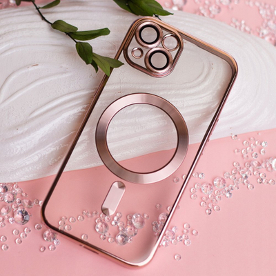 Kapotë telefoni OEM Electro, MagSafe, për iPhone 16, rozë gold