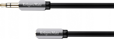 Kabllo audio Kruger&amp;Matz KM0317, Jack 3.5mm në Jack 3.5mm, 3m, argjendtë