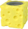 Lodër antistres squishy Mouse in Cheese, sensoriale për kalamaj, 5x5x5 cm, e verdhë