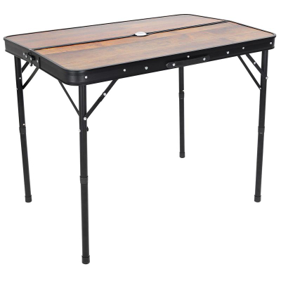 Set tavoline kampingu Enero Camp, palosëse 90x60x70 cm, 2 banka 87x23x39 cm, ngjyrë druri