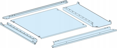 Plakë gland Schneider Prisma Plus System P LVS08487, 800x400mm, IP55, gri