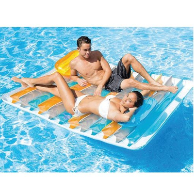 Inflatable Double Pool Lounge Mat, 198x160cm - Intex 56897