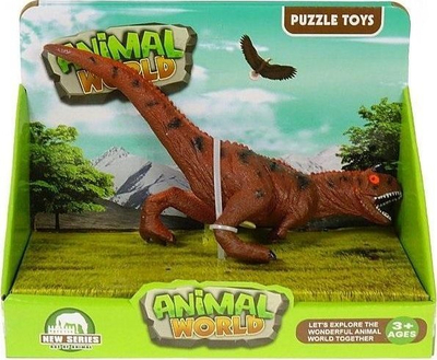 Figurë dinosauri për zbukurim, plastike, shumëngjyrëshe