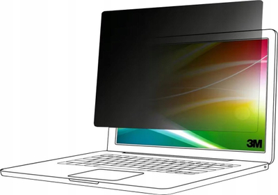 Filtër privatësie për ekran 3M Bright Screen, 14", për laptop, transparence e lartë