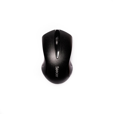 Безжичен глушец Spacer SPMO-W12, 1000 DPI, 3 копчиња, црн