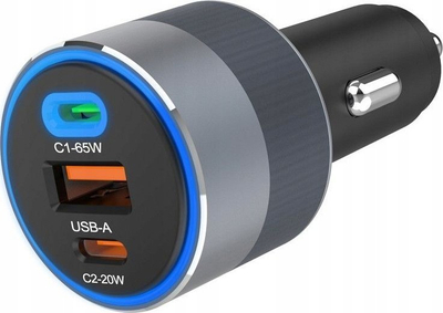 Karikues makine Forcell F-Energy Alu, 2x USB C, USB A, 85W, i zi
