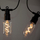 Garlandë dritash Saska Garden Party Light Outdoor, 12 LED spiral, 6.3m, e zezë