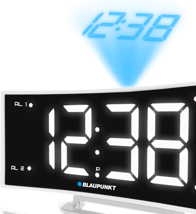 Radio me orë Blaupunkt (CRP7WH), e bardhë