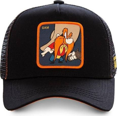 Kapelë bejsbolli Capslab Looney Tunes Yosemite Sam CL-LOO-1-SAM1, me rrjetë, e zezë