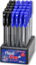 Set stilolapsa xhel Penmate Flexi Abra Gel, EF 0.6mm, 30 copë, blu dhe të zinj