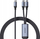 Kabllo karikimi Joyroom Strong Cable, 2 në 1 USB C në 2x USB C, 1.5m, 100W, gri
