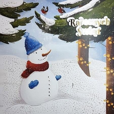 Kartolinë urimi HENRY Card KW BN Snowman, 15x15 cm, motiv snowman, me ar të artë