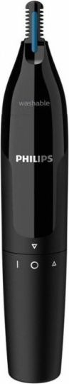 Prerëse qimesh Philips Nosetrimmer Series 1000 NT1650/16, për hundë dhe veshë, me bateri, gri
