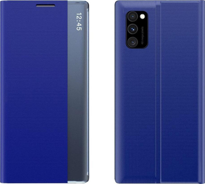 Këllf telefoni Hurtel New Sleep për Xiaomi Redmi Poco M4 Pro, tip libër, me suport palosës, blu