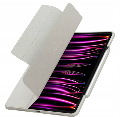 Mbështjellës tablet Spigen Air Skin Pro, për iPad Pro 12.9" 2021 2022, me stand, gri