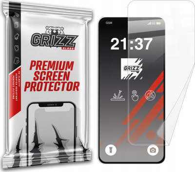 Fole mbrojtëse qeramike Grizz për Ulefone Note 20 Pro, transparente