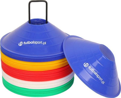 Kupola shënimi për stërvitje Yakimasport, set me 10 copë, plastike, blu