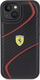 Kapak mbrojtës Ferrari FEHCP15SPTWK për iPhone 15 6.1", hardcase lëkurë, i zi