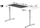 Tavolinë gaming Ultradesk Highlander XXL, me lartësi elektrike, 160cm, e bardhë