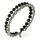 Byzylyk për meshkuj GUESS JUMB04051JWSTBK, i argjendtë/zezë
