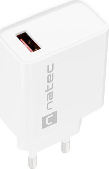 Karikues rrjeti Natec Ribera NUC-2057, 18W, 1x USB A 3A, i bardhë