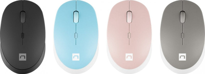 Maus Natec Harrier, wireless, Bluetooth, i bardhë dhe rozë