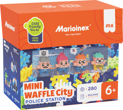 Lodra ndërtime Marioinex Waffle Mini Police Station, 280 pjesë, për fëmijë 3+ - 3