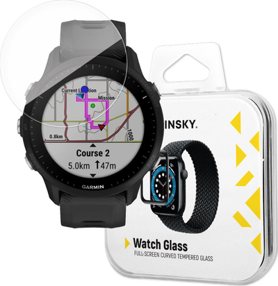 Mbrojtëse xhami Wozinsky Full Glue për Garmin Forerunner 165, 2 copa, transparente