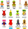 Figura 3D mini Jazwares Stumble Guys Series 2, koleksion, shumëngjyrëshe