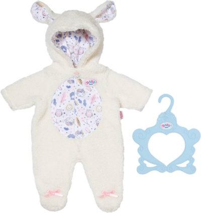 Rrobë për kukullën Baby Born, kostumi Qingji, për kukulla 43 cm, pelush, shumëngjyrëshe