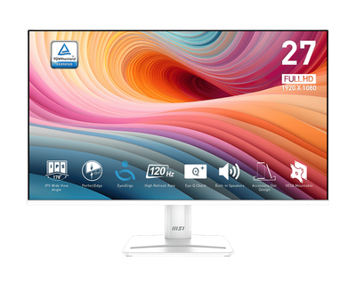 Monitor MSI PRO MP275W E2, 27", FHD 1920x1080, 120Hz, i bardhë