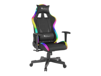 Karrige lojërash NATEC Genesis Trit 600 RGB, 150 kg, e zezë