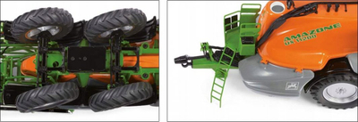 Maket spërkatëse fushe Wiking Amazone UX 11200, shkallë 1:32, metal, portokalli me jeshile