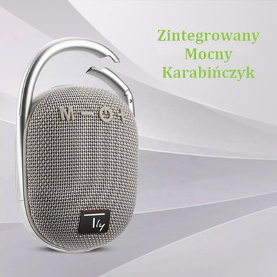 Altoparlant Bluetooth Techly Mini, BT 5.3, me drita LED, gri