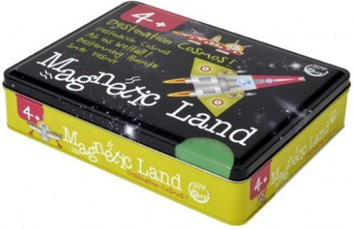 Set magnetik kreativ Jeujura Magnetic Land Destination Cosmos, për kalamaj 4+, shumëngjyrësh