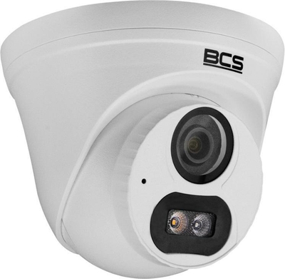 Kamerë dome IP BCS Point BCS-P-EIP14FSR3L3-AI1, 4MP, PoE IR 30 m, e bardhë